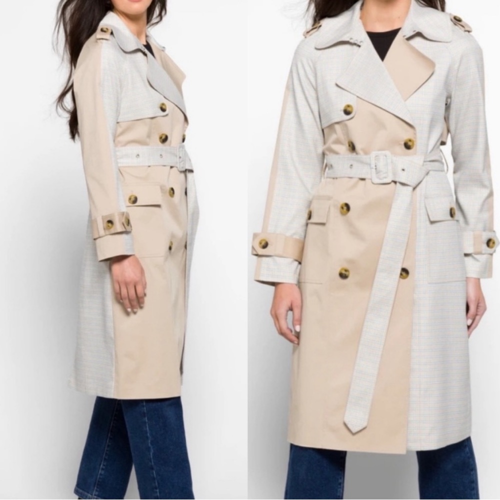 AVEC LES FILLES Trench Coat - Women’s Size Large - New With Tags
